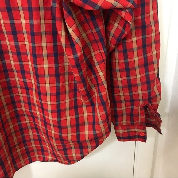Vintage Picket and post red plaid long sleeve button down shirt - Picture 9 of 11